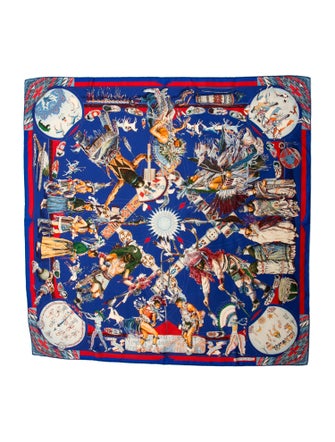 Hermès Les Danses Des Indiens Silk Scarf