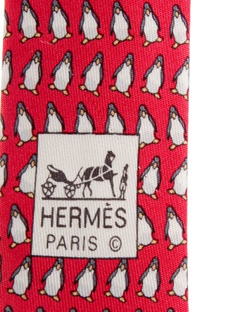 Hermès Hermès Silk Penguin Necktie