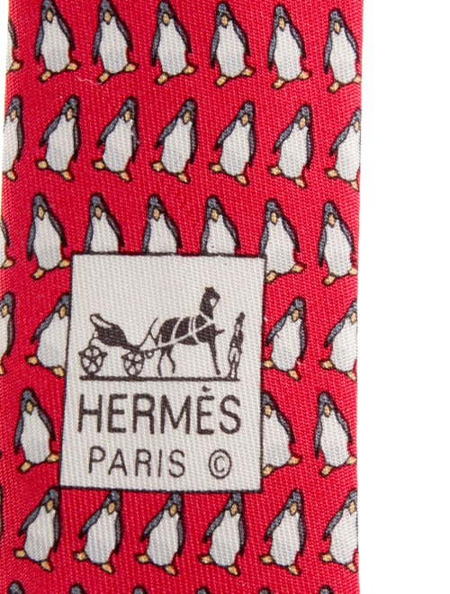 Hermès Hermès Silk Penguin Necktie