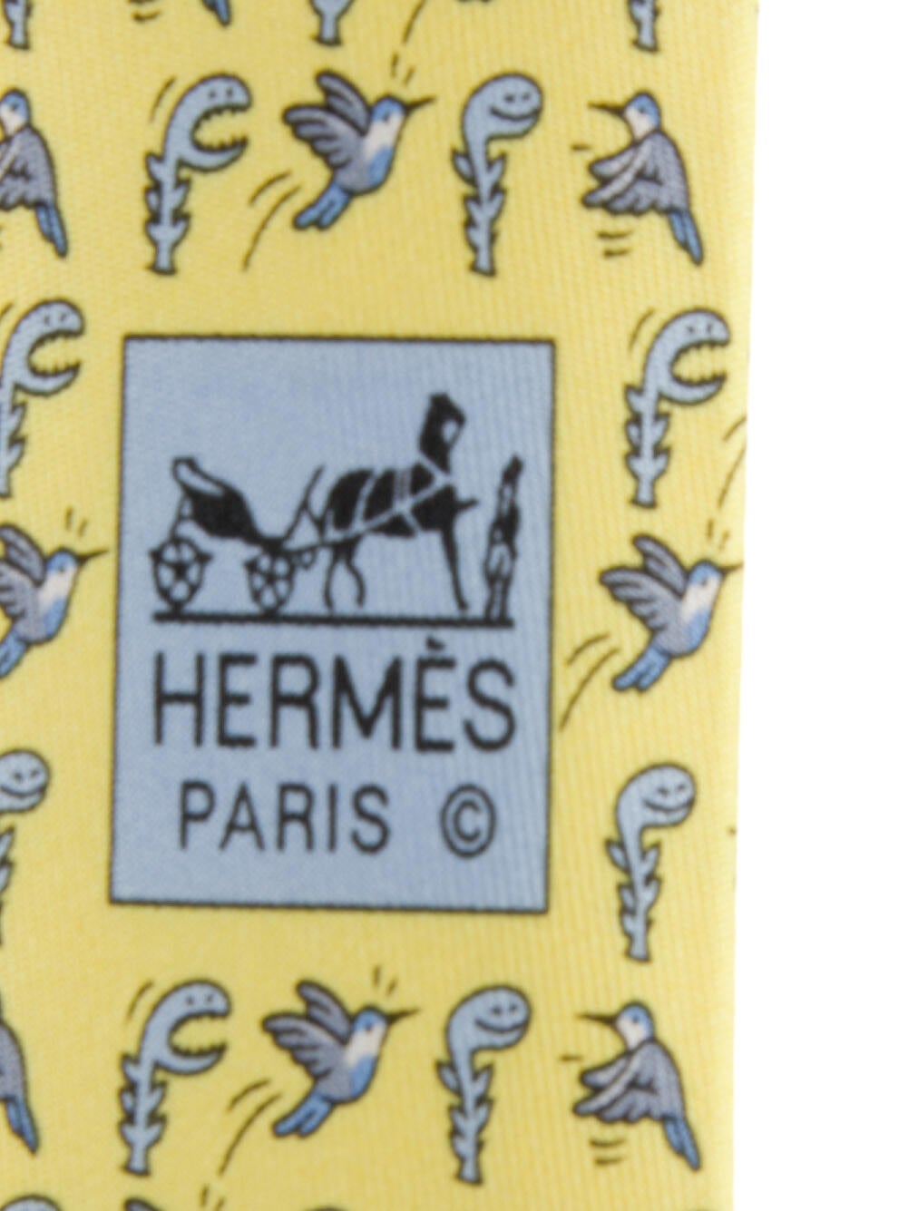 Hermès Pattern Print Silk Tie