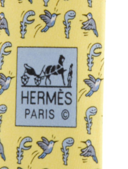 Hermès Pattern Print Silk Tie