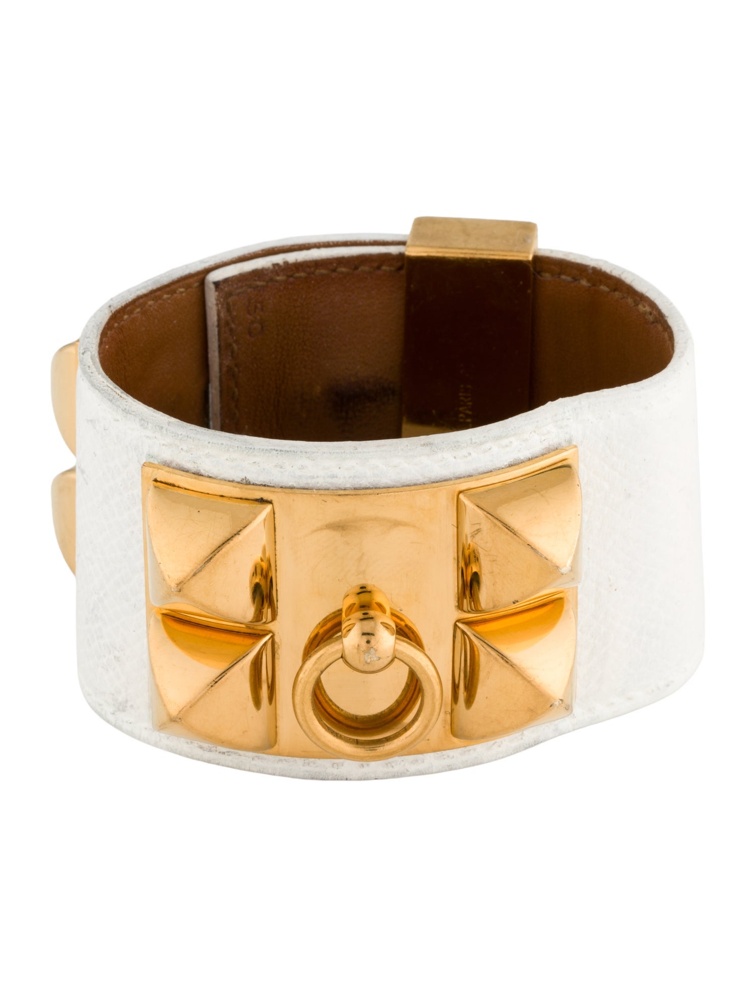 Hermès Leather Collier De Chien Wrap Bracelet