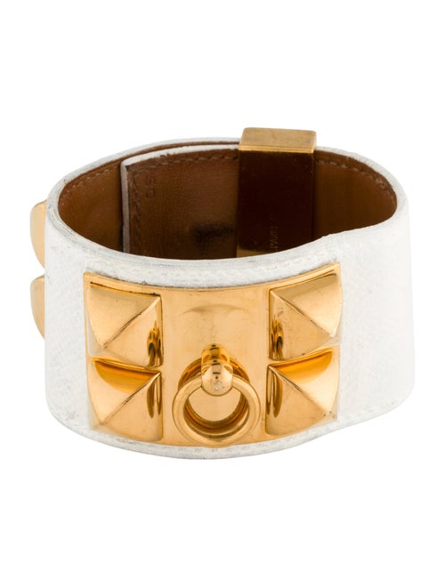 Hermès Leather Collier De Chien Wrap Bracelet