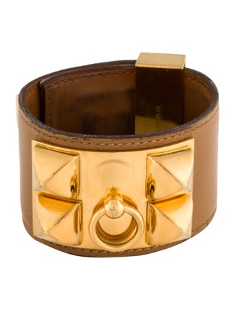 Hermès Leather Collier de Chien Wrap Bracelet
