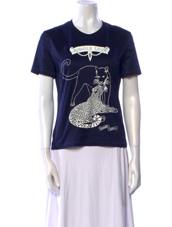 Hermès Graphic Print Crew Neck T-Shirt