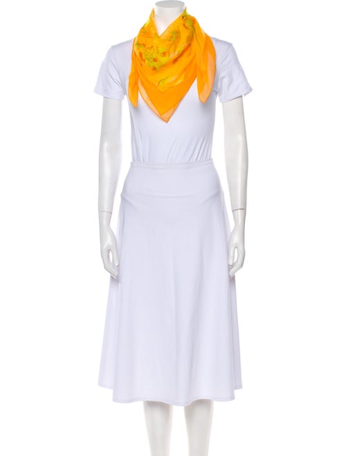 Hermès Au Clair de la Mer Mousseline Silk Scarf