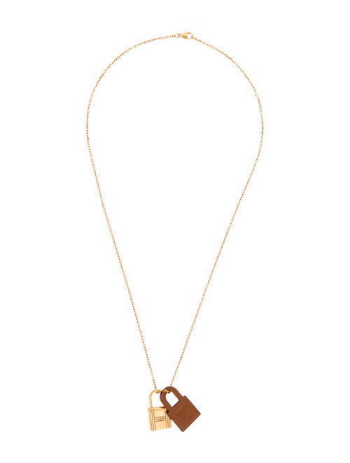 Hermès Leather O'Kelly Pendant Necklace