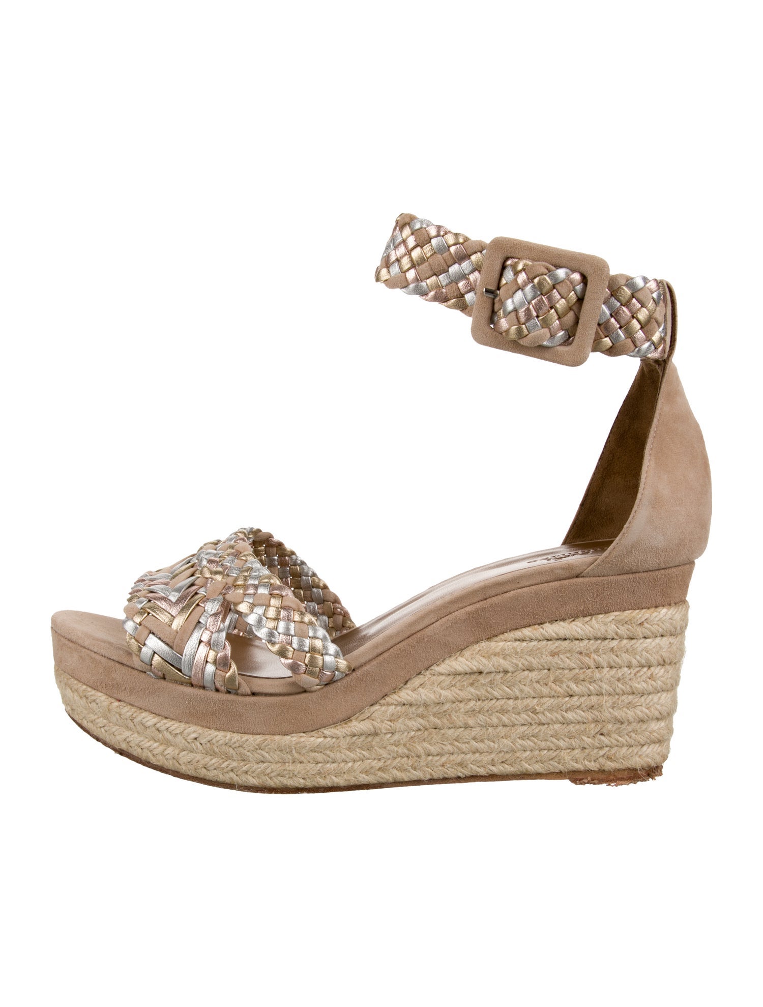 Hermès Suede Patterned Espadrilles