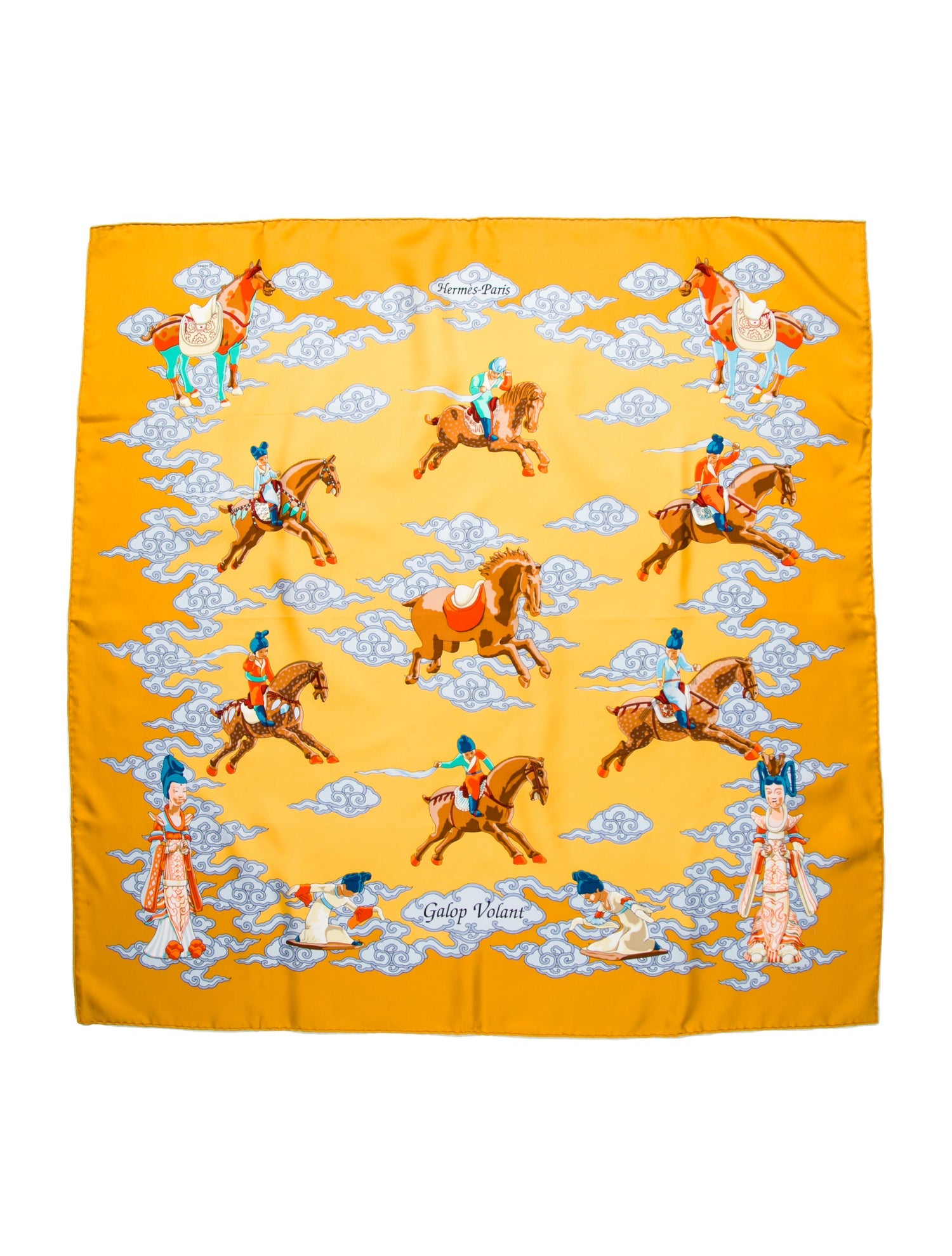 Hermès Galop Volant Silk Scarf