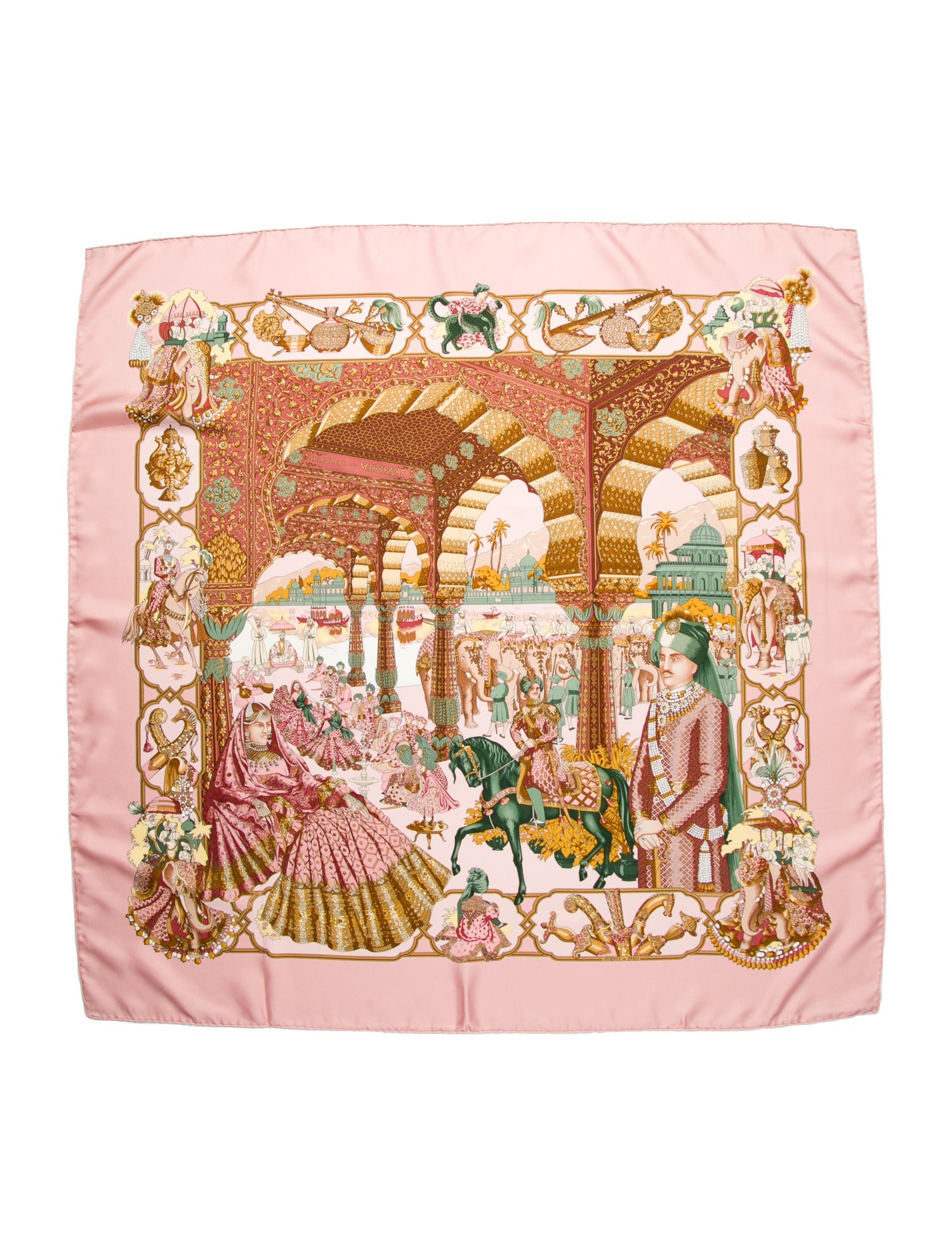 Hermès Splendeur des Maharajas Silk Scarf