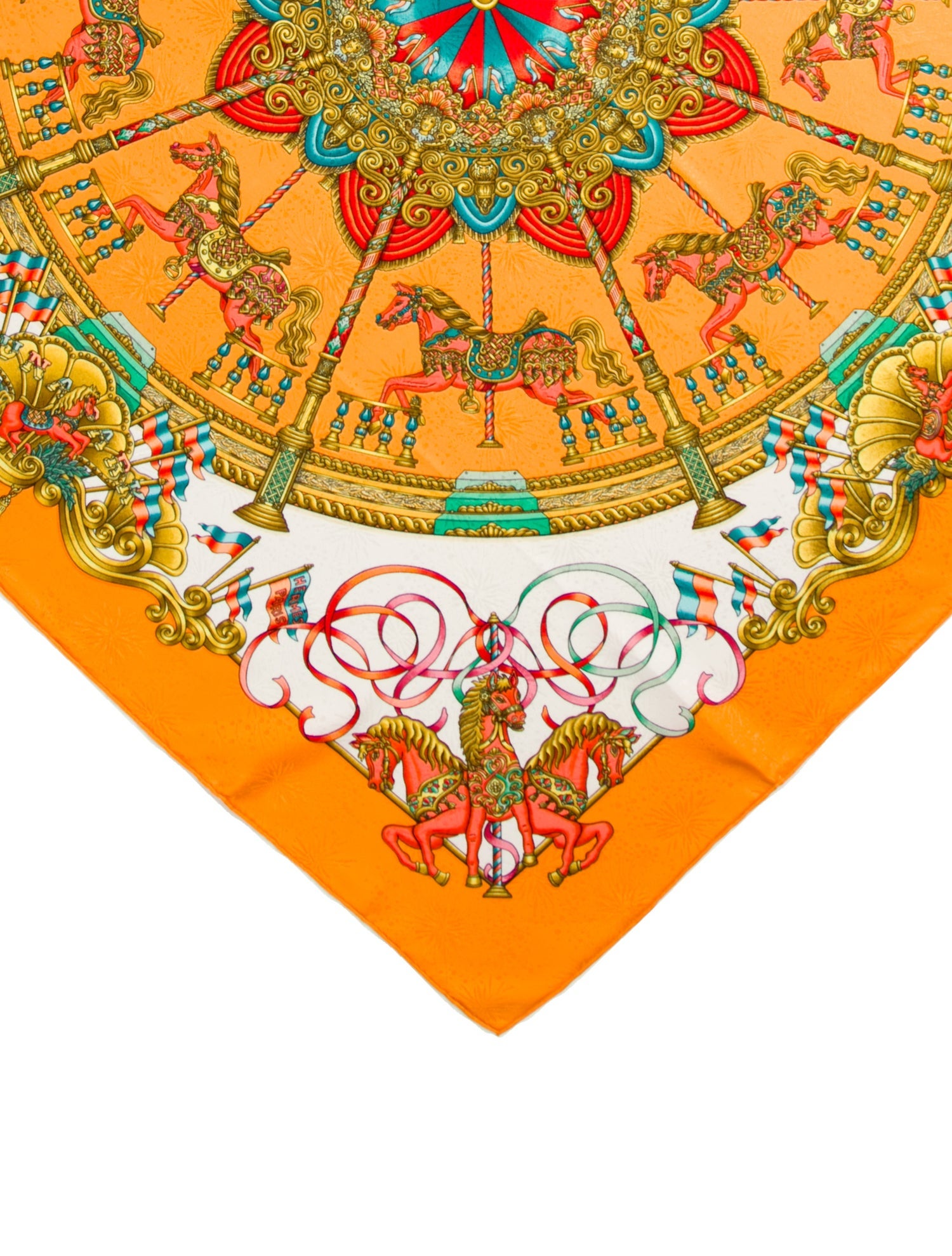 Hermès Luna Park Jacquard Scarf Silk Scarf