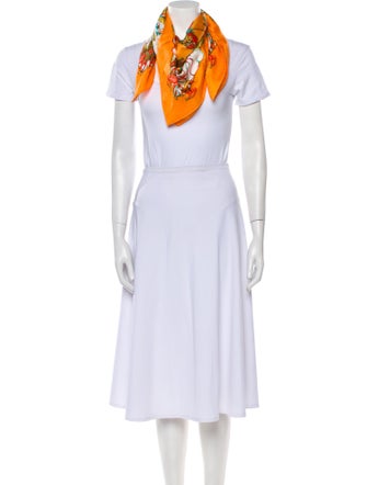 Hermès Luna Park Jacquard Scarf Silk Scarf