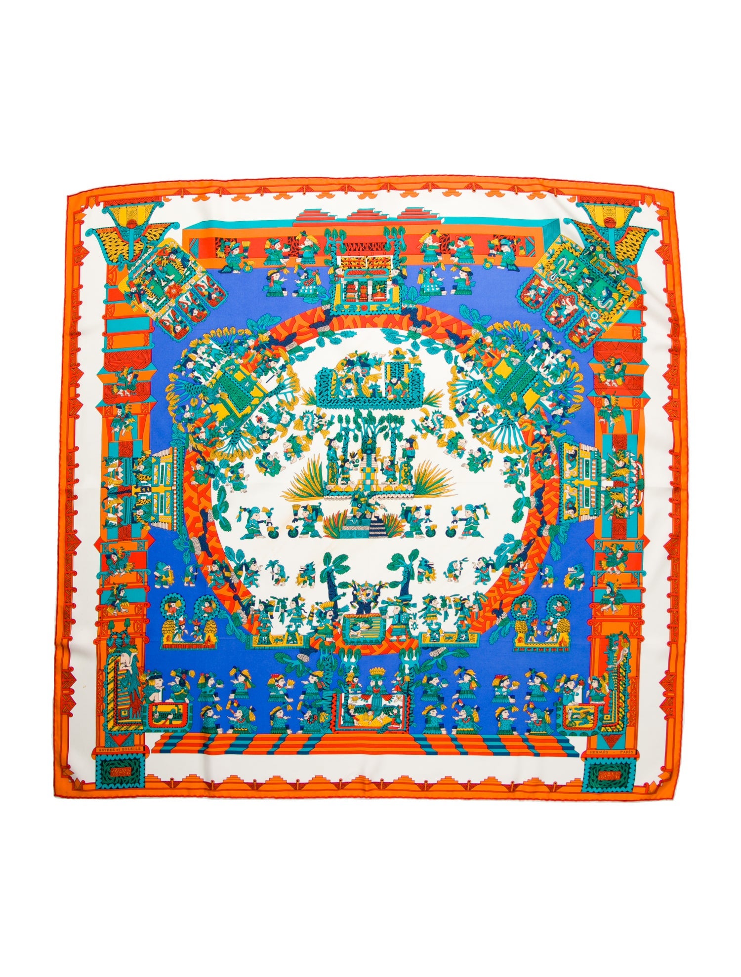 Hermès Astres et Soleils Silk Scarf