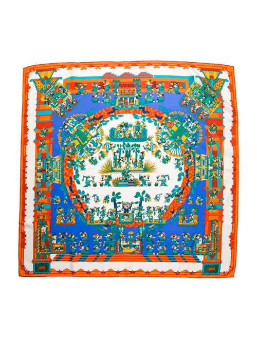 Hermès Astres et Soleils Silk Scarf