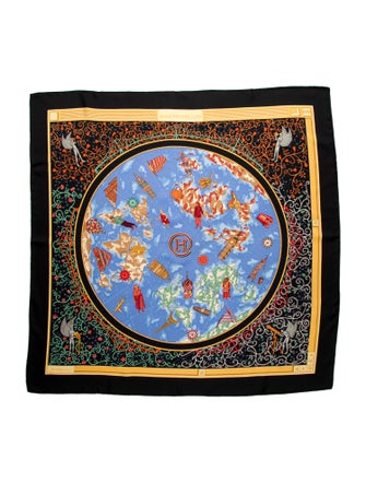 Hermès Dot Com Silk Scarf
