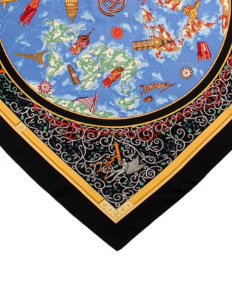 Hermès Dot Com Silk Scarf