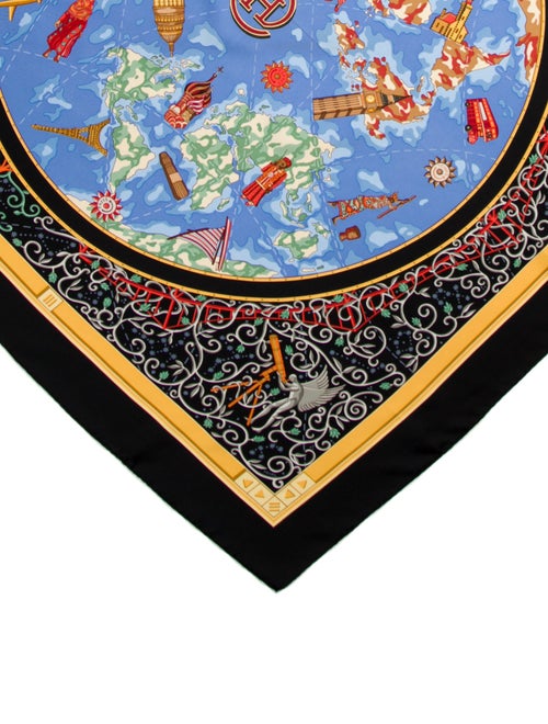 Hermès Dot Com Silk Scarf