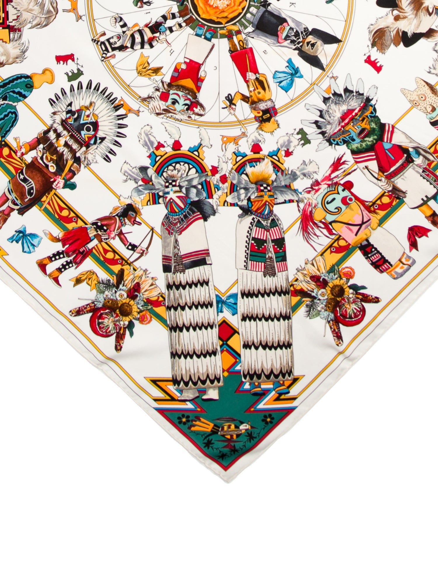 Hermès Kachinas Silk Scarf