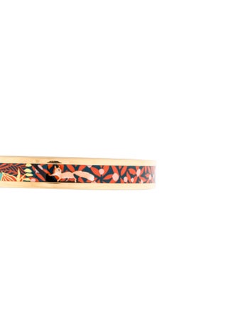 Hermès Narrow Enamel Bangle Bracelet