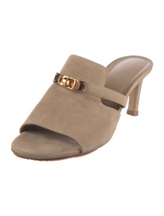 Hermès Cute Suede Slides