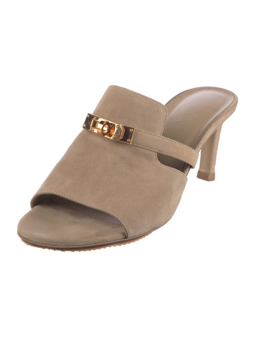 Hermès Cute Suede Slides