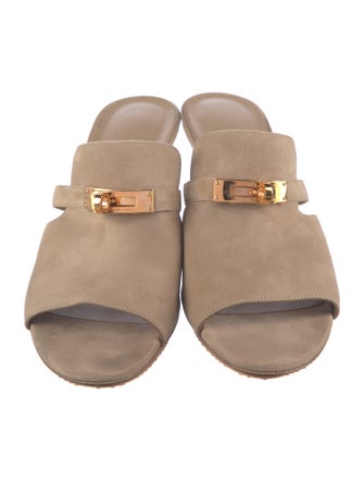 Hermès Cute Suede Slides
