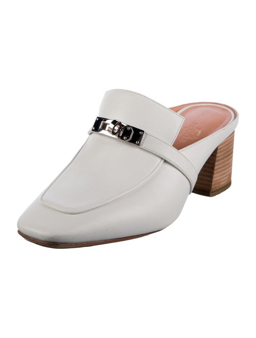 Hermès Blossom H Logo Mules