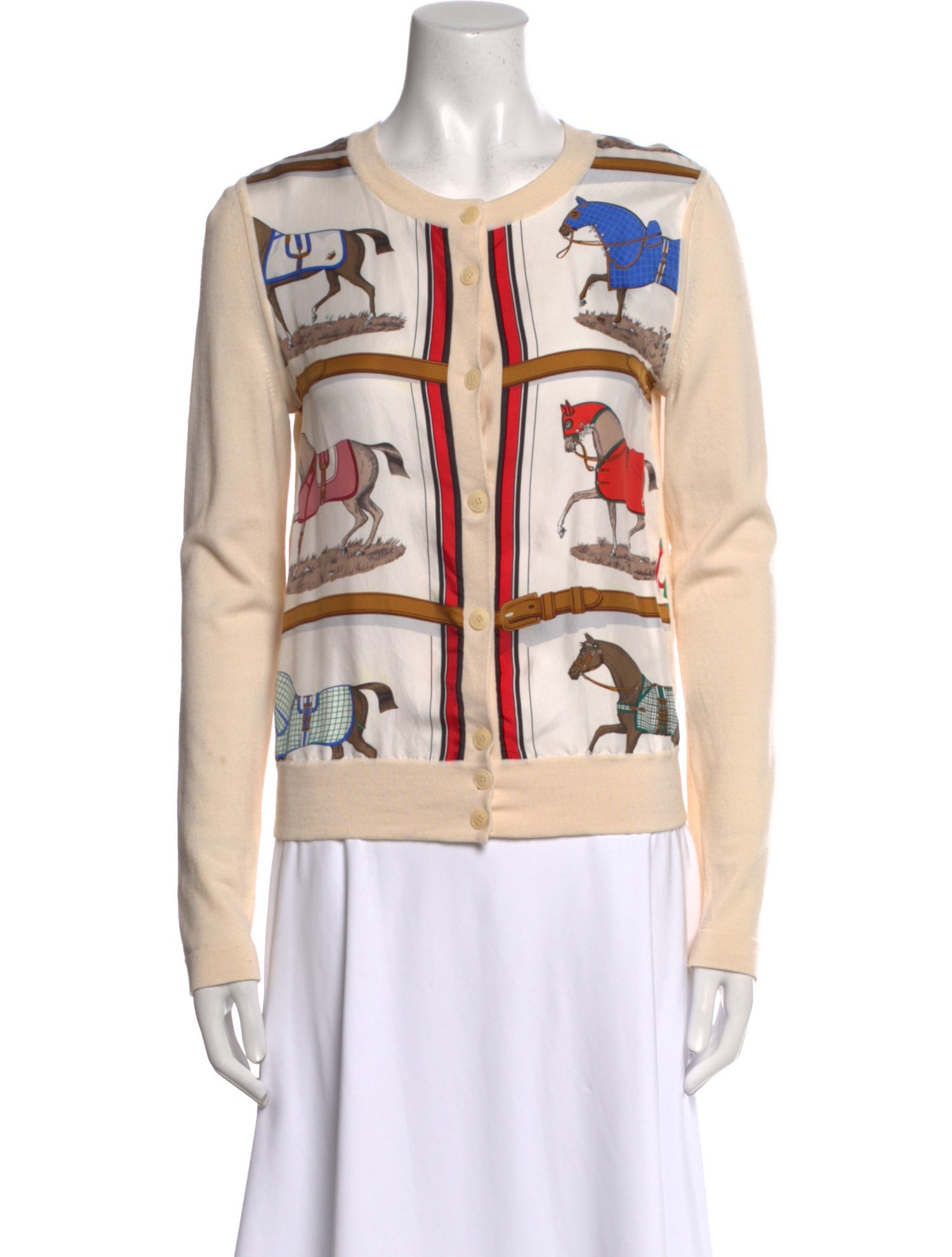 Hermès Virgin Wool Printed Sweater