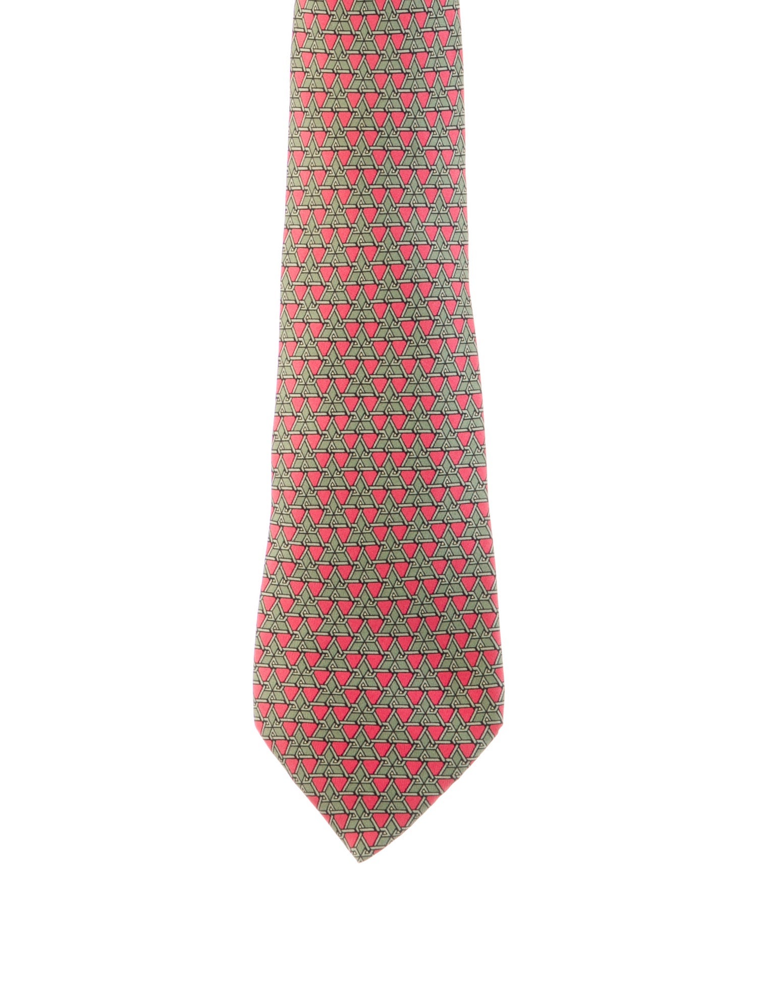 Hermès Pattern Print Tie