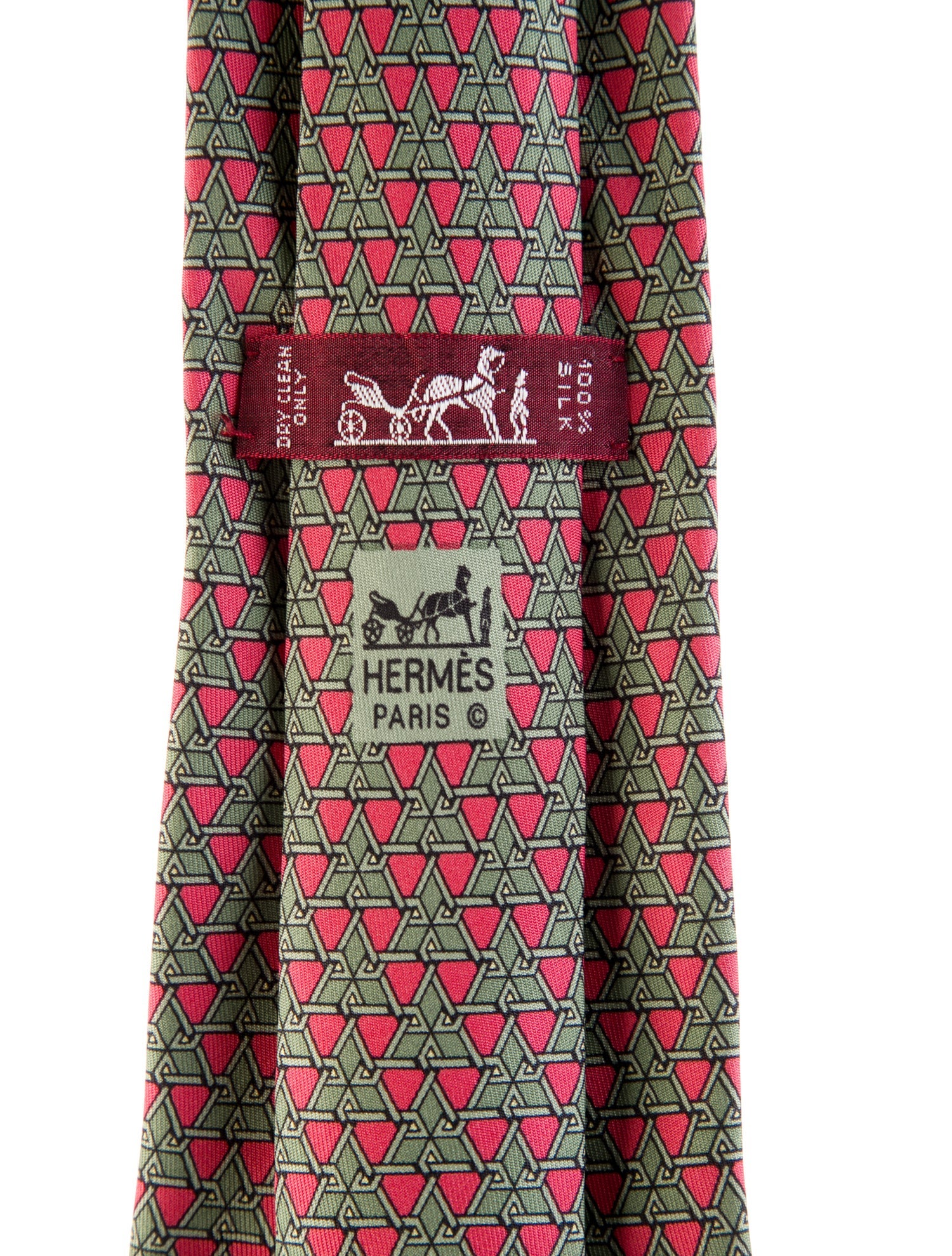 Hermès Pattern Print Tie