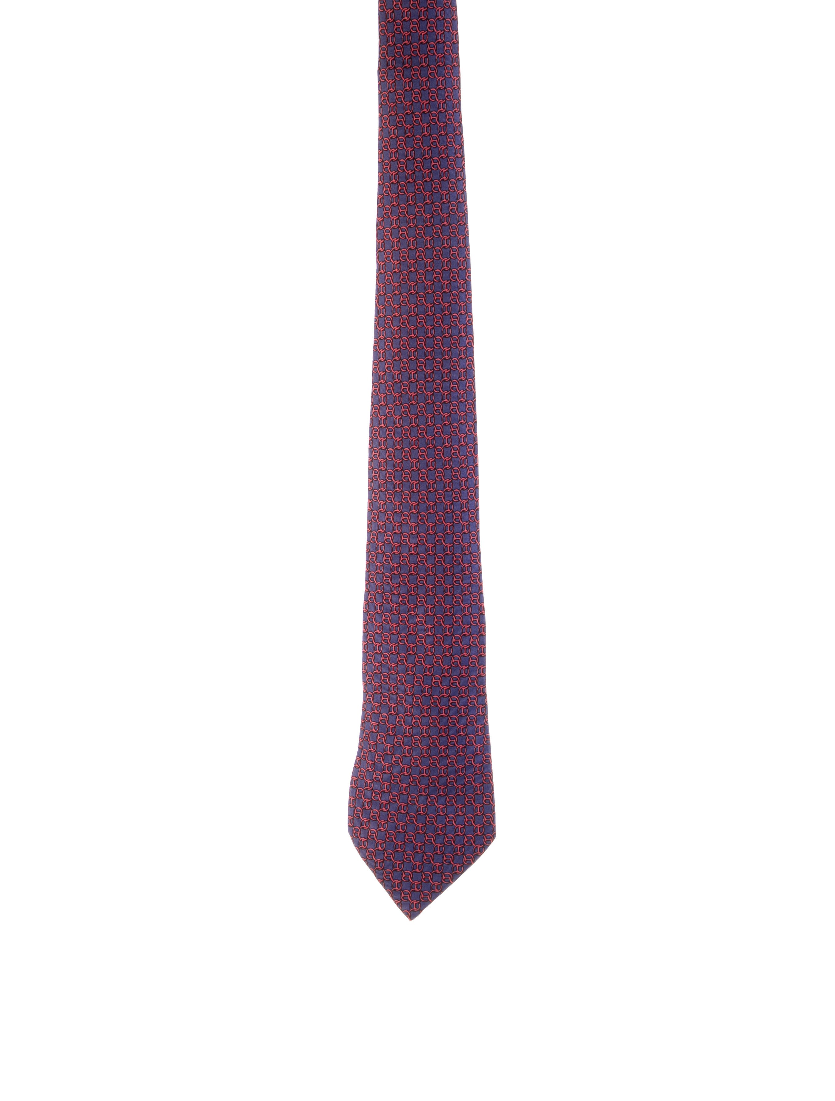 Hermès Pattern Print Tie