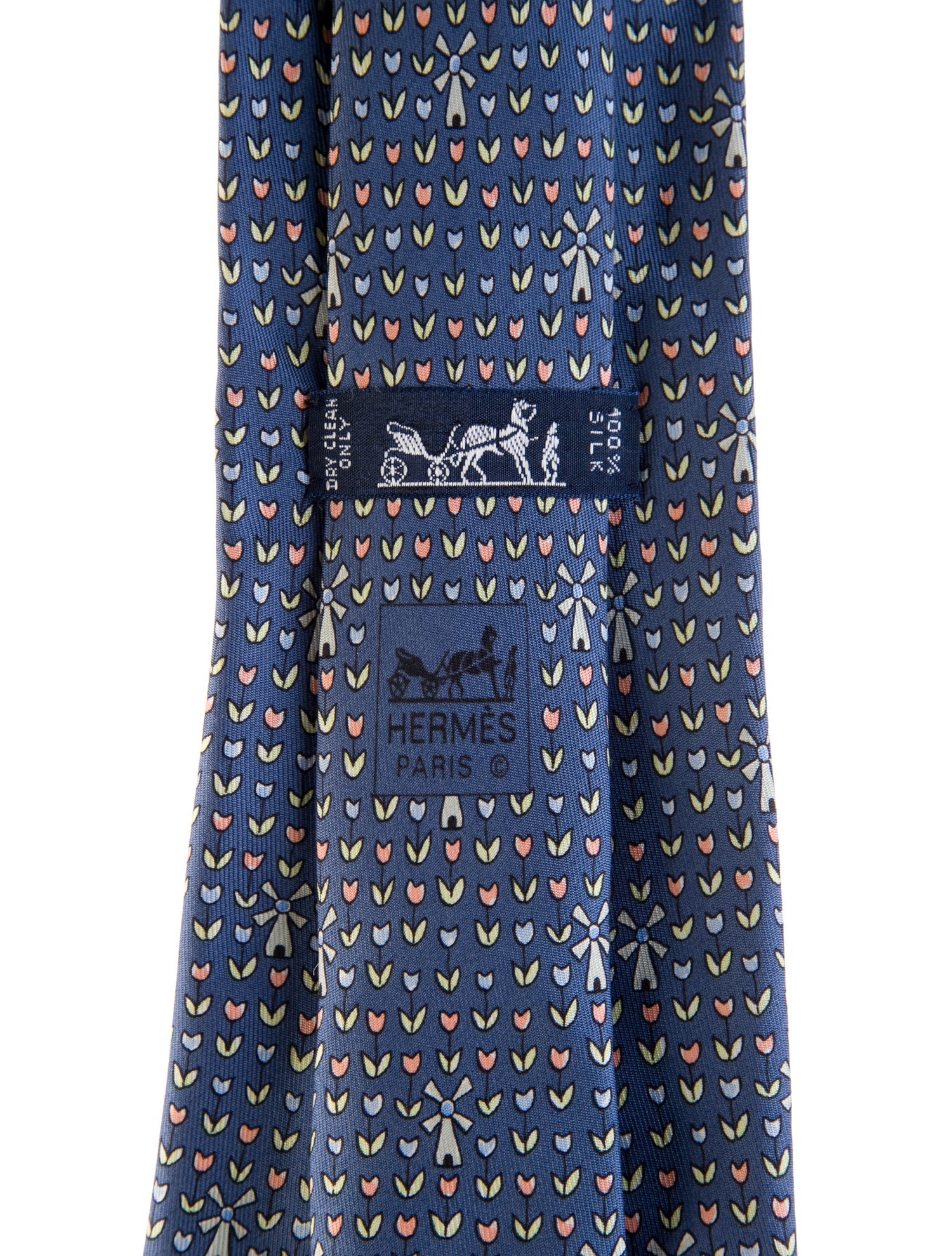 Hermès Pattern Print Tie