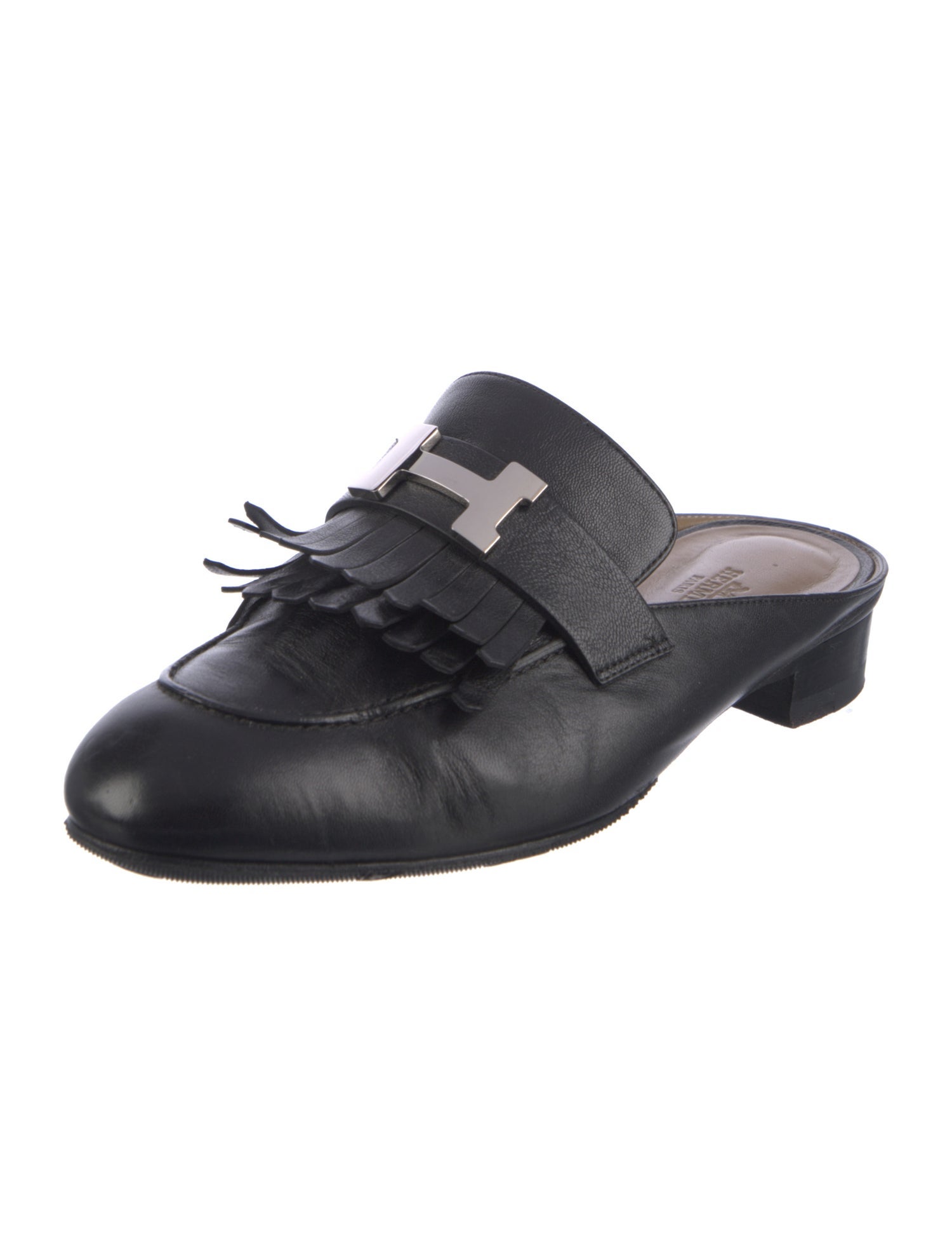 Hermès Rivoli H Logo Mules