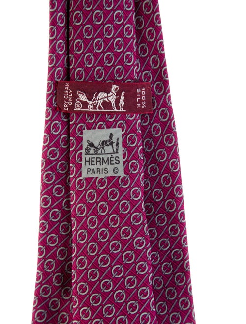 Hermès Pattern Print Tie
