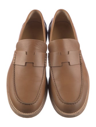 Hermès Charrette Leather Loafers