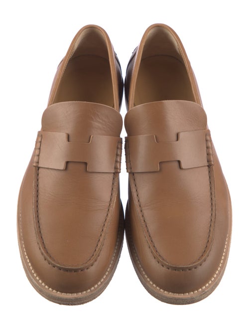 Hermès Charrette Leather Loafers