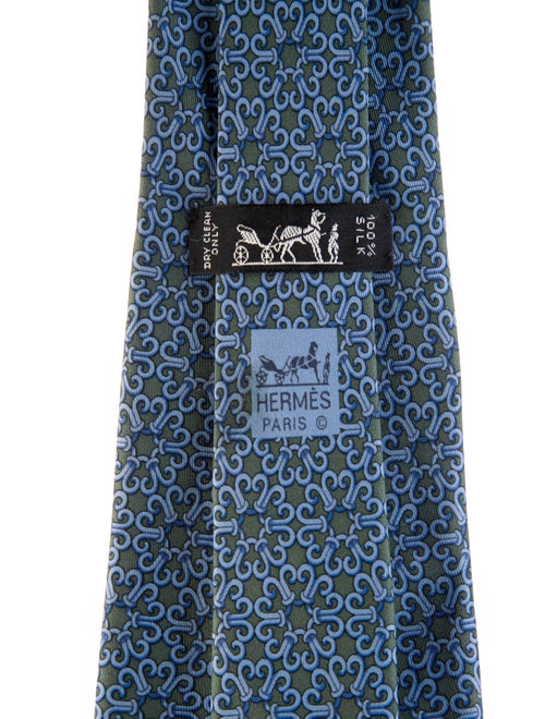 Hermès Pattern Print Tie
