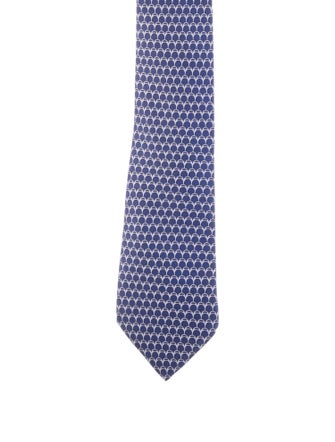 Hermès Pattern Print Tie
