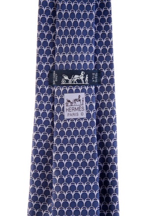 Hermès Pattern Print Tie