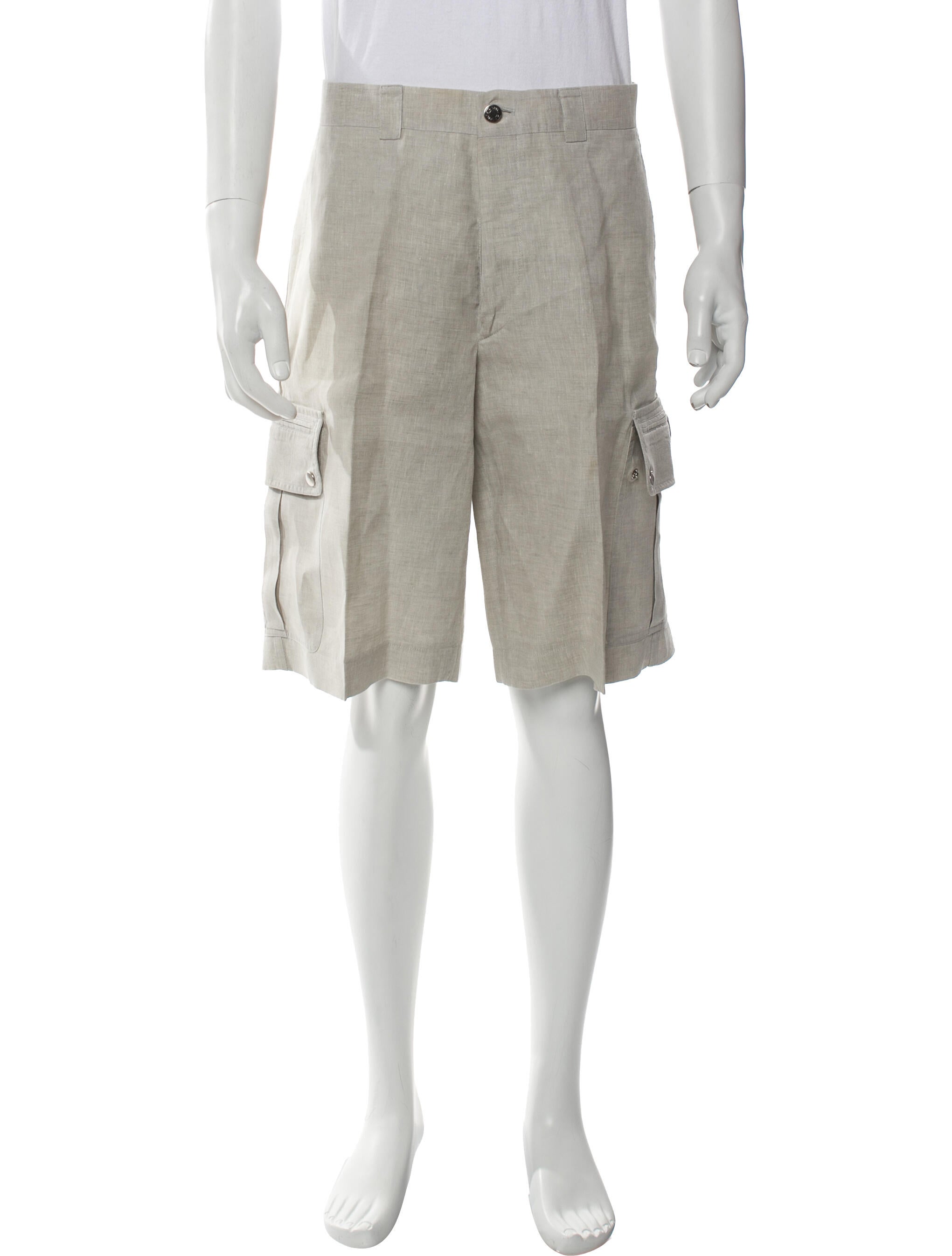 Hermès Linen Cargo Shorts