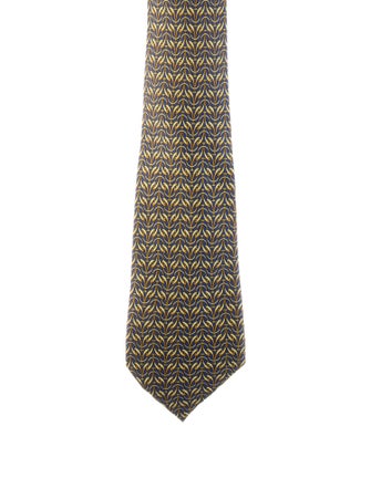 Hermès Pattern Print Tie