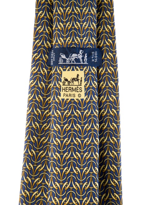 Hermès Pattern Print Tie