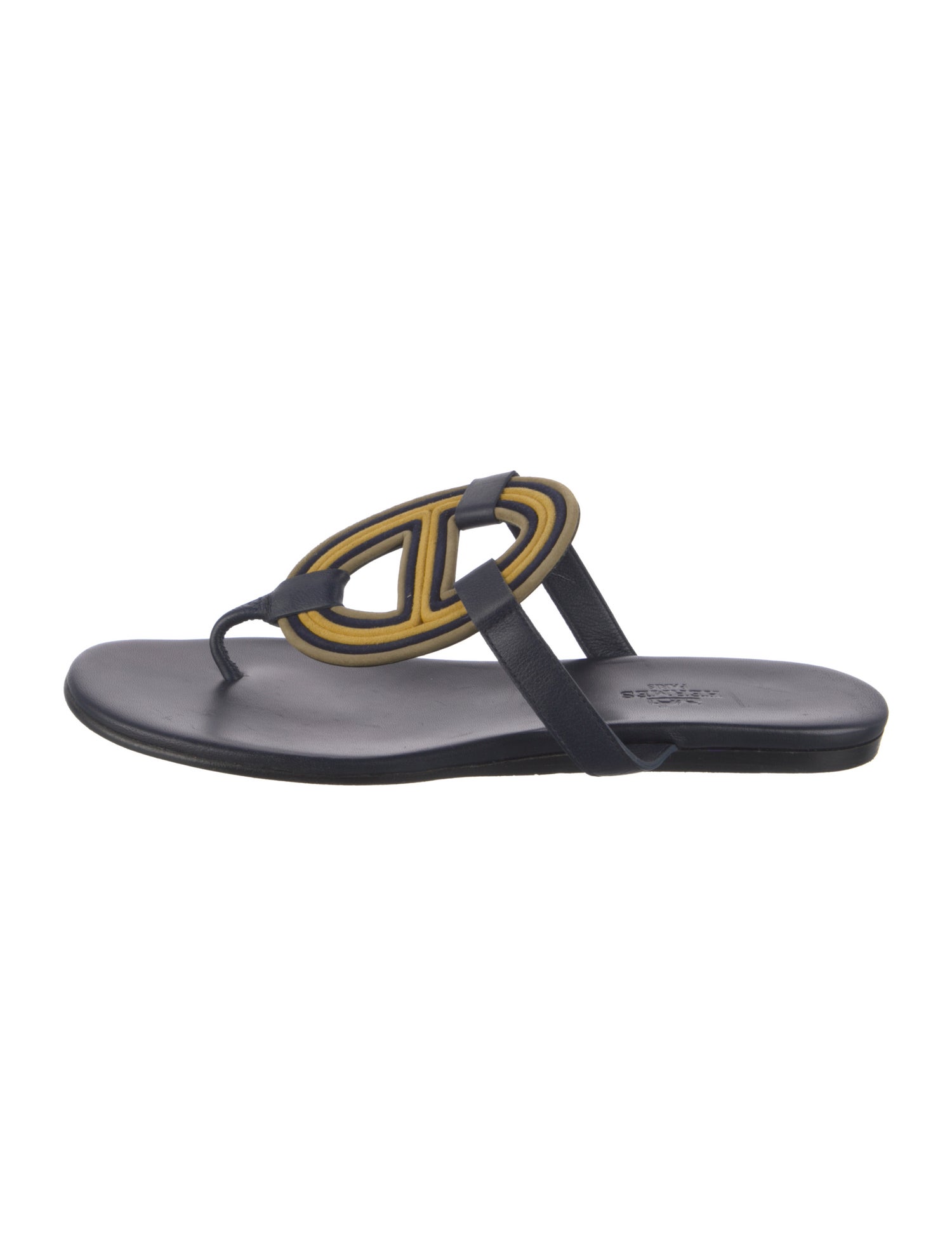 Hermès Mayotte Leather Flip Flops