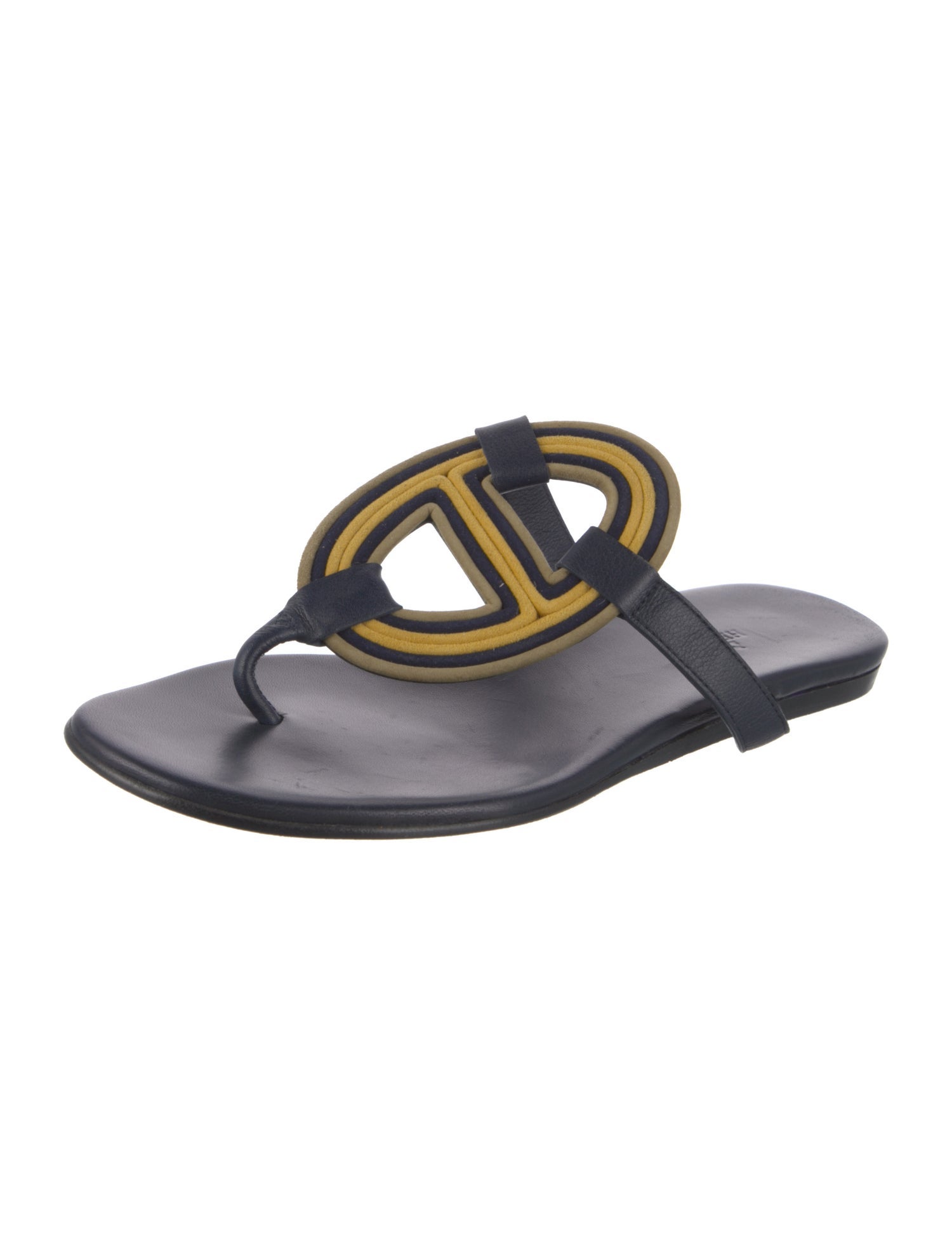 Hermès Mayotte Leather Flip Flops