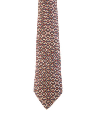 Hermès Pattern Print Tie