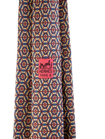 Hermès Pattern Print Tie