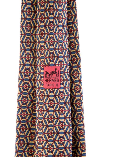 Hermès Pattern Print Tie