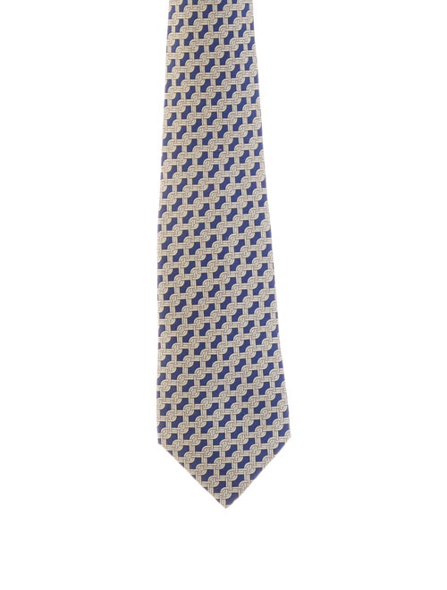 Hermès Pattern Print Tie