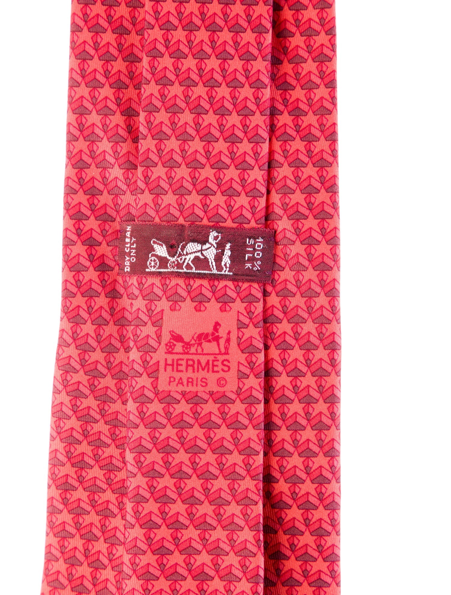 Hermès Pattern Print Tie