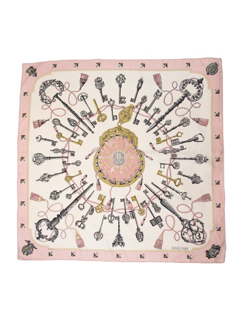 Hermès Les Clés Silk Scarf
